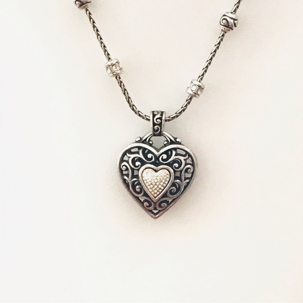 Brighton Heart Necklace Pendant is Reversible